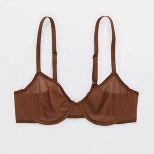 NWT - SMOOTHEZ by Aerie | Mesh Unlined Balconette Bra Color: Universe
